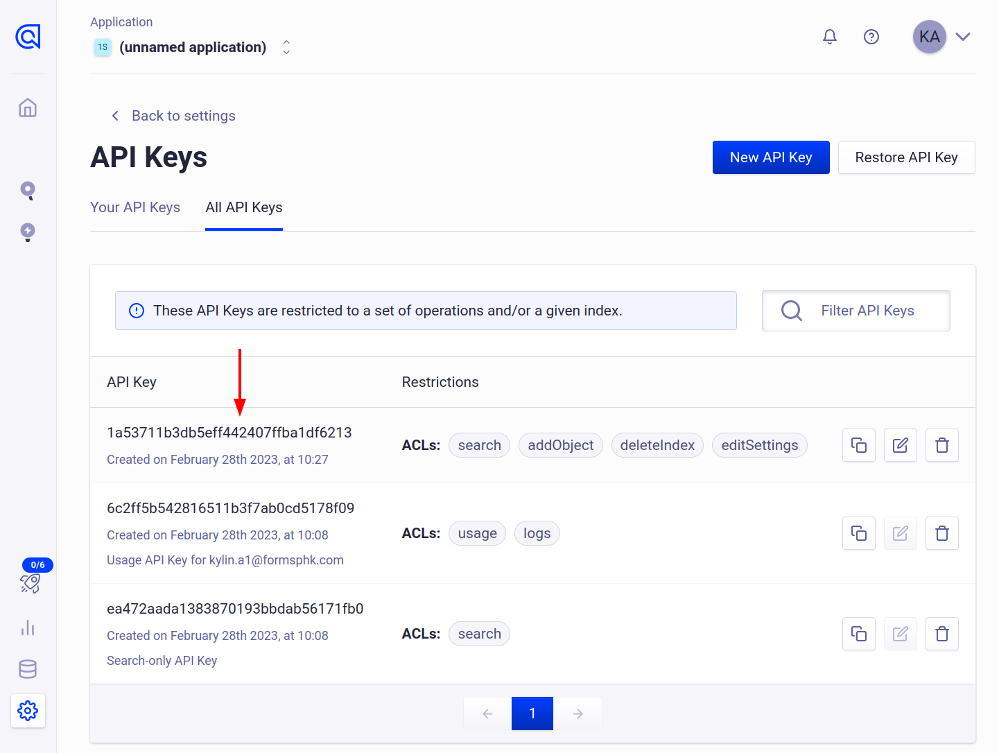 API Key