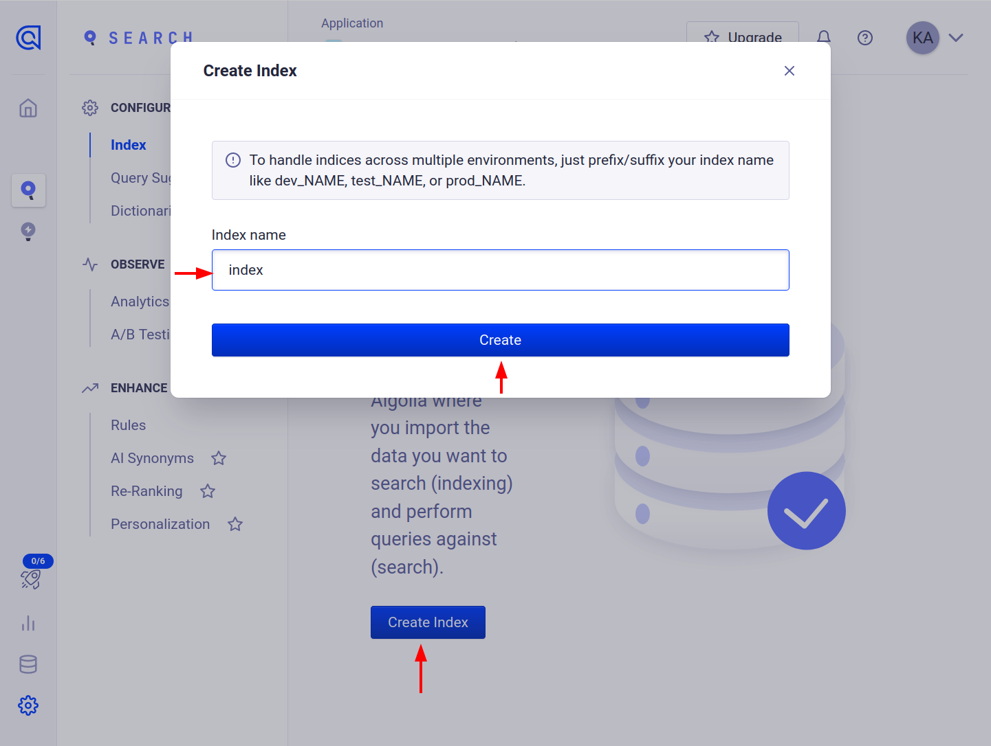 Create Index